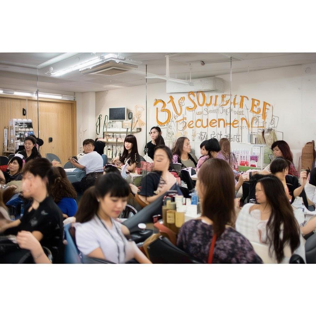 30平美业小店忙碌文案