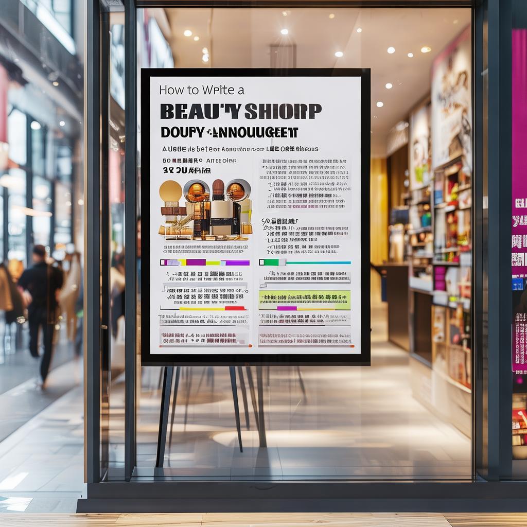美业店铺抖音公告怎么写